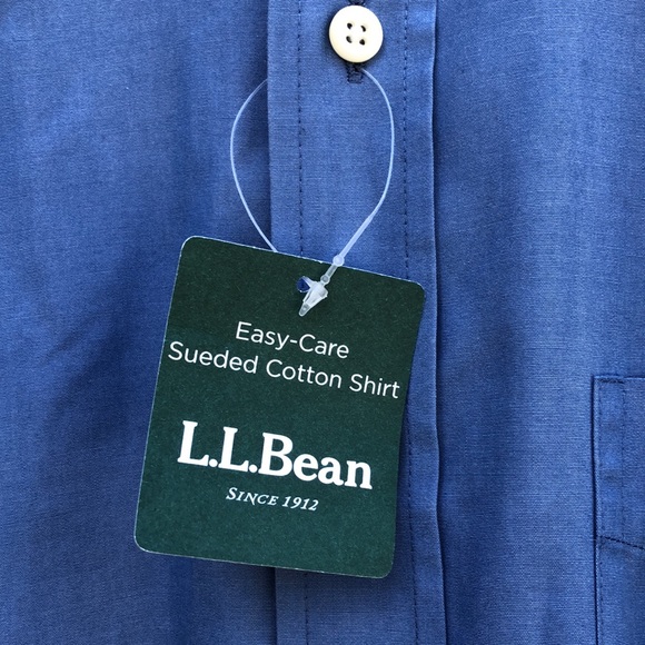 NWT! / L.L. BEAN - Easy Care Sueded Cotton Button Down Shirt - Picture 2 of 6